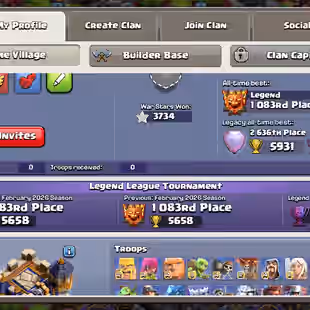 TH18 NEAR MAX 🌟 RARE WWE SET 🌟SAMURAI SET | RANK 1083 AND 2636 | 14/15 EPIC EQUIPMENT MAX | BUILDER HALL MAX | INSTANT - Image 6