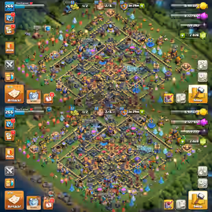 🔥RARE ALMOST MAX TH-18🔥XP-266! ALMOST 13X EPIC MAX! WAR ARENA! 5474 WAR STARS! MAX HEROES! MAX DEFENSE! FAST DELIVERY - Image 1