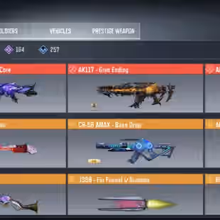 3 Mythic 🔴 Cheapest 🔴 3 Mythic - AK117 | Grim Ending | Lava Remix - Grau | Phantom's Core - 8X Legend Stats - Image 2