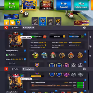 🌟 LEVEL 336 🌟 ALL 20/20 LEGENDARY CUES OPEN || 500 MILLION COINS || OLD RARE LUXURY COLLECTION || FULL ACCESS - Image 1