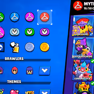 RARE 🎄 93.3K TROPHY 🎄 98!98-BRAWLER | ALL MAX BRAWLER | 84X HYPER | 440X SKINS | 2018 ACC | STAR SHELLY RARE SKIN - Image 17