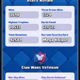 ❗[ 64X CARDS MAX ]❗2X LEVEL 16 CARD|| 15X EVOLVED || 10X ELITE || LEVEL 61 || TROPHY: 10500 | 116X EMOTES | 118X BADGE - Image 3