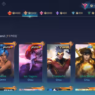 HYPER BASED PREMIUM ACCOUNT ||CHOU FULL SET || 1100 COA|| 720 DIAMOND|| LEGEND-1 | GRAND-11 | EXQUISITE 9|| SKINS 410||  - Image 2