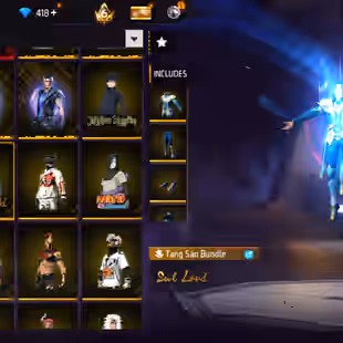 🔥73 LEVEL🔥MID KNIGHT ACE LOOK[]8 EVO GUN: THOMPSON MAX[]100 PLUS BUNDLES[]77 EMOTES[]300 PLUS COLLECTION  - Image 19