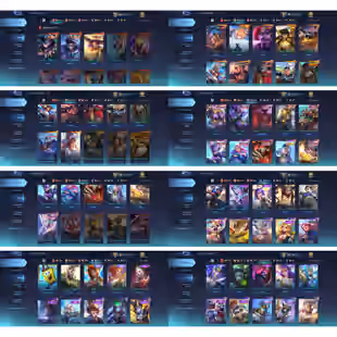 MOONTON | LV 152 | ⭐3X LEGEND - 3X KOF - ASPIRANTS FANNY - SANRIO CLAUDE AND FLORYN⛄ | HERO 131 | SKIN 486 | BP 553K - Image 4