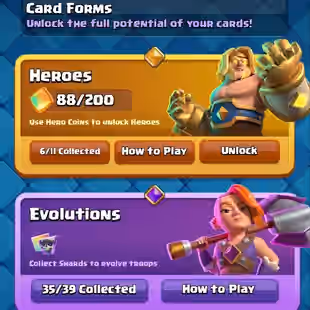 RAREST CRL 20 WIN EMOTE 🌸 KT 16 37 MAX CARDS 82 XP 106 ELITE CARDS 35 EVOLUTIONS 6 HEROES ULTIMATE CHAMPION 12500 CUPS - Image 7