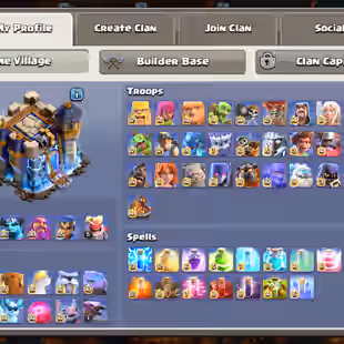 MAX PROFILE🔥TH18 MAX-99 PERCENT🔥DRAGOON ESCAPE WAR ARENA SCENERY! HEROES 105-105-95-80-55! BUILDER HUT! NIGHT BASE MAX - Image 7