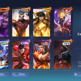 HYPER BASED PREMIUM ACCOUNT ||CHOU FULL SET || 1100 COA|| 720 DIAMOND|| LEGEND-1 | GRAND-11 | EXQUISITE 9|| SKINS 410||  - Image 1
