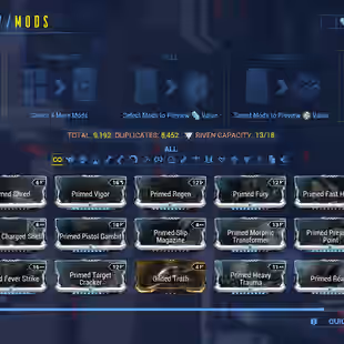 MR 25 + 333 Platinum 400-750 Complated - 61x Warframe MAX 100x Primary Gun - 77x Secondary Gun - 112x Melee - Image 4