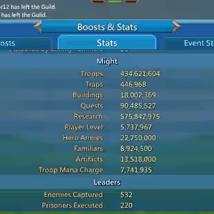 LORD1234-T5 Max Migrate to 1650 - ATK Mix 600+ - Champs Gold - Cup Gold - Pet 5 - Troop Mana Lv1 - 23M Troops - Image 4