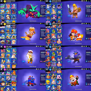 97k TROPHIES | SUPER LUXURY | 100 MAX POWER BRAWLER | 100 BRAWLER UNLOCK | 89 HYPERCHARGE | 413 SKIN | INSTANT DELIVERY - Image 6