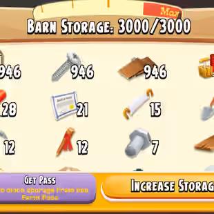 50 level  | Silo tools account | Barn storage 3000 | silo 800