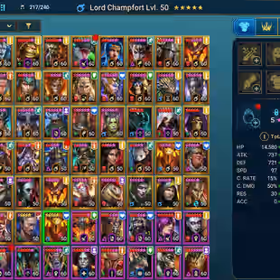 LV78  - Power 6M - 1mythic ( Anomaly) -  23  Champions LV 60 -  50 Legend - 5 Void  - Image 2
