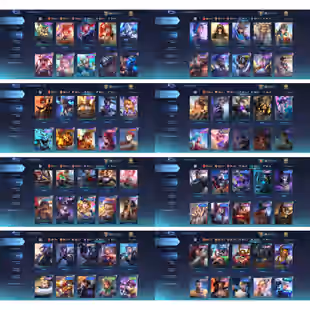 MOONTON | LV 152 | ⭐3X LEGEND - 3X KOF - ASPIRANTS FANNY - SANRIO CLAUDE AND FLORYN⛄ | HERO 131 | SKIN 486 | BP 553K - Image 5