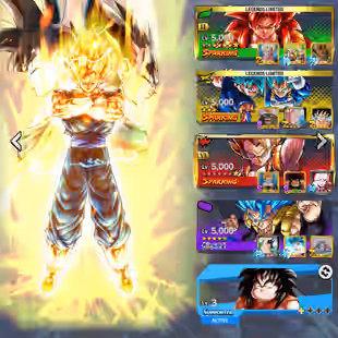D849-IOS+Android-722 Millions Power+8 UL(SS4 Gogeta+S Gogeta+S Vegito+Rose+Gogeta)+52 Legends+Vip Equipment+Team Fusion - Image 11