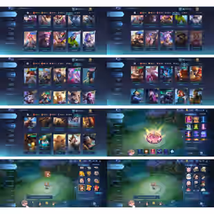 MOONTON | LV 84 | WR 55🔥 | SAKURA KALEA - SANRIO FLORYN⛄ - COVENANT LESLEY - SL FREDRIN | HERO 94 | SKIN 179 | BP 12K - Image 5