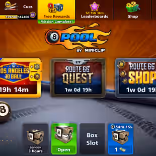 RARE LEVEL 596 | 88CCP | High Level | 880 Million Coins | 17 Legendary Cues | Miniclip Only | Unlimited Password Change - Image 1