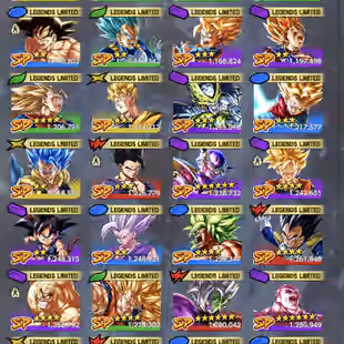 D943-IOS+Android-Nice-8 UL(SS Goku+Goku Uis Full Red Star+Hit+Super Vegito)+55 Legends Good Star+Vip Equipment+Good Team - Image 3