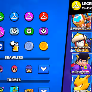 OFFER | 67 TOTAL PRESTIGE | 91K TROPHY-350X SKINS | 101/101 BRAWLER | 85X MAX | 66X HYPER | 16.5K 3v3 WINS | GOOD ONE - Image 18
