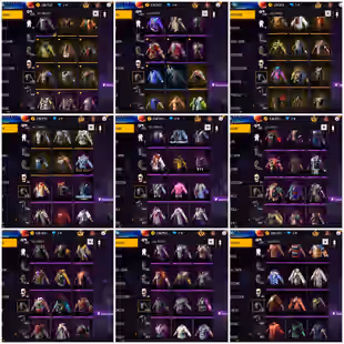 Ff Acc PRIME 7 LVL 77  || BANDIT || 2 MAX GUNS || HIGH VALUE | EVO MAX - Image 4