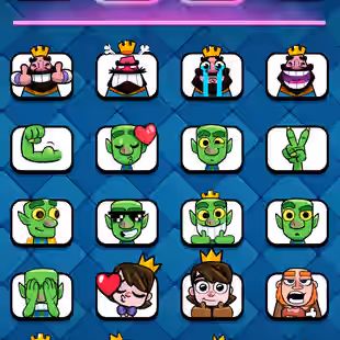 ❗[ 64X CARDS MAX ]❗2X LEVEL 16 CARD|| 15X EVOLVED || 10X ELITE || LEVEL 61 || TROPHY: 10500 | 116X EMOTES | 118X BADGE - Image 14