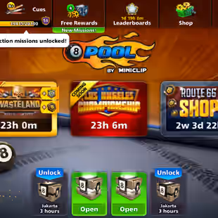 56 CCP | LEVEL 436 | High Level | 1 Billion Coins | 17 Legendary Cues | Unlimited Password Change Miniclip | Android-iOS - Image 2