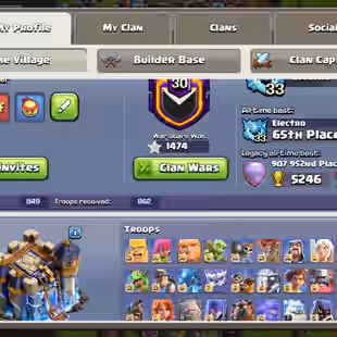 TH 18 ALMOST MAX-XP 236- 5 HERO MAX DK 15-[ 7 EPIC EQUIPMENT MAX-WALLS FUL MAX-DEFENSE MAX-TROPS ALMSOT MAX-NC 500-BEST - Image 2