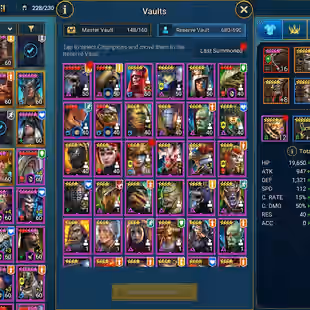 LV98 - Power 7.39M - 2 mythic - 36  Champions LV 60 -  100 Legend - 12 Void  - Image 2