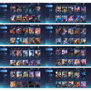 MOONTON | LV 152 | ⭐3X LEGEND - 3X KOF - ASPIRANTS FANNY - SANRIO CLAUDE AND FLORYN⛄ | HERO 131 | SKIN 486 | BP 553K - Image 6