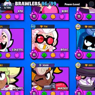 BEST OFFER 🎄 70.2K TROPHY 🎄 97/99 BRAWLERS | 50X MAX | 34X HYPER | 260X SKINS | 14X LEGENDARY SKINS | DELIVERY INSTANT - Image 4