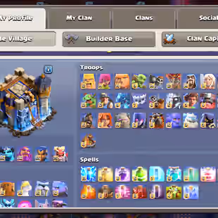 TH 18 FULLY MAX-NOTHING LEFT-XP 269-[ 9 EPIC EQUIPMENT MAX-ALL HERO MAX-SOUND OF CLASH SCENERY-NC YES-WAR STARS 4353-BST - Image 4