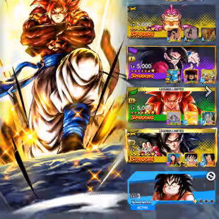 D849-IOS+Android-722 Millions Power+8 UL(SS4 Gogeta+S Gogeta+S Vegito+Rose+Gogeta)+52 Legends+Vip Equipment+Team Fusion - Image 10