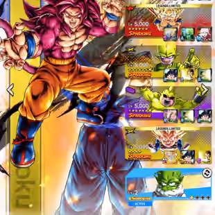 D936-IOS+Android-688 Millions Power+8 UL(SS Goku+Goku Uis+SS2 Gohan+SS4 Gogeta+S Gogeta)+64 Legends+Good Equipment - Image 5