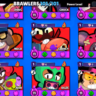 301-GEM | 100.2K TROPHY-490X SKINS | NC AVAILABLE | 101/101 BRAWLER | 98X MAX | 78X HYPER | 3v3 WINS | LOTS OF RARE SKIN - Image 10