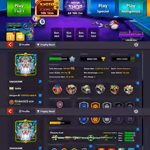 LEVEL 407 || 17/20 LEGENDARY CUE UNLOCK || 41 BERLIN RINGS || OLD RARE ACCOUNT || PURE MINICLIP || INSTANT DELIVERY  - Image 1
