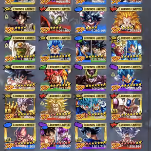 D943-IOS+Android-Nice-8 UL(SS Goku+Goku Uis Full Red Star+Hit+Super Vegito)+55 Legends Good Star+Vip Equipment+Good Team - Image 4