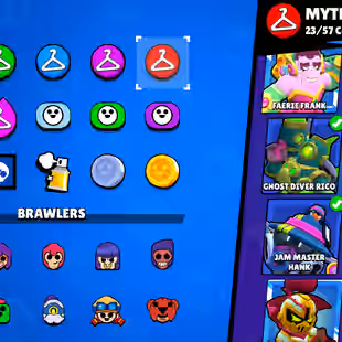 301-GEM | 100.2K TROPHY-490X SKINS | NC AVAILABLE | 101/101 BRAWLER | 98X MAX | 78X HYPER | 3v3 WINS | LOTS OF RARE SKIN - Image 19