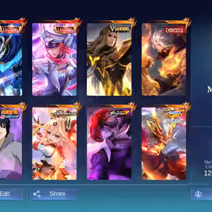 [IOS/ANDROID] CEL LVL 107 | 131 HEROES | 546 SKINS | MEGA 3 | OP SKINS | 2 LEGEND GUSION FREYA - LANCE HERO - HAYA EXORC - Image 1