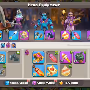 🔥TOWNHALL 18💎 5x MAX HERO [] 2x DRAGON STATUE [] HIGH EQUIPMENT - RARE DECORATION - BH MAX - FREE RENAME- 266 MEDALs - Image 7