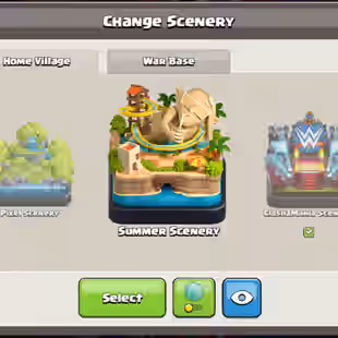 COSMIC SKIN SET! TH18 MAX TYPE!! SKIN-35 WWE SCENERY!! HERO 105-105-72-80-55!! 8 SCENERY CLASHAMANIA!!GG!SB!RS!EB MAX - Image 13