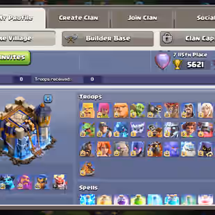 🌟FULL MAX PROFILE 🌟TH-18 MAX DEFENCE | 6400 WS | 25k L.TOPHY | 11X EPIC MAXED | HIGH XP 289  | 200 WALLS MAXED - Image 3