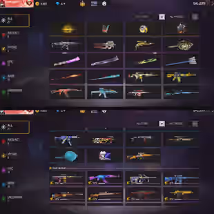 FREE FIRE/EUROPE SERVER/BARMUDA RANK HEROIC/CLASH SQUAD HEROIC/30 LEVEL//GOOD BUNDLE//27  GUN COLLECTION//GLOW WALL SKIN - Image 2