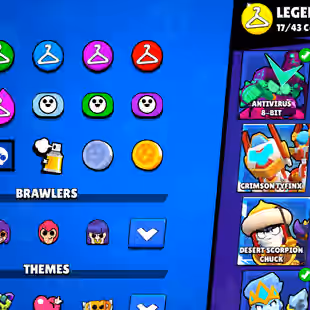 RARE 🎄 93.3K TROPHY 🎄 98!98-BRAWLER | ALL MAX BRAWLER | 84X HYPER | 440X SKINS | 2018 ACC | STAR SHELLY RARE SKIN - Image 18