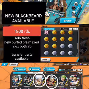 [Android] OPBR Rank 15 🔥 3 EX (GEAR5 LUFFY-AKAINU-BLACK-BEARD - Image 1