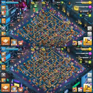 🔥TH-17 NEAR MAX🔥XP-252! ALL MAX WALLS! FIREBALL MAX! R.SPEAR MAX! HEROES:-95-96-79-70-46-5! 11X PETS! FAST DELIVERY - Image 1