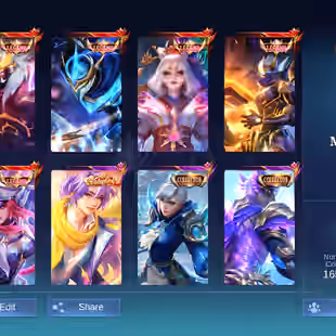 [IOS/ANDROID] CEL LVL 126 | 132 HEROES | 582 SKINS | MEGA 2 | COLLAB | 5 LEGEND INC GRANGER | 2 AOT LEVI MIKASA - HAYA  - Image 1