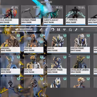 MR 25 411-750 Complated - 66x Warframe MAX 102x Primary Gun - 82x Secondary Gun - 120x Meele - Image 3