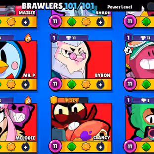 OFFER | 67 TOTAL PRESTIGE | 91K TROPHY-350X SKINS | 101/101 BRAWLER | 85X MAX | 66X HYPER | 16.5K 3v3 WINS | GOOD ONE - Image 12