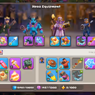 RR💥TH 18 HIGH DEFENCE💥15 EPIC EQUIPMENT 8 EPIC FULL MAX | 3X HERO MAX 88-105-75-80-50 | 125 WALLS MAXED | LONGSHOT MAX - Image 11