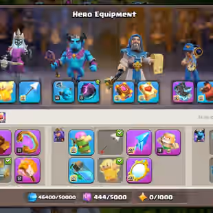 TH 18 ALMOST MAX-XP 236- 5 HERO MAX DK 15-[ 7 EPIC EQUIPMENT MAX-WALLS FUL MAX-DEFENSE MAX-TROPS ALMSOT MAX-NC 500-BEST - Image 5
